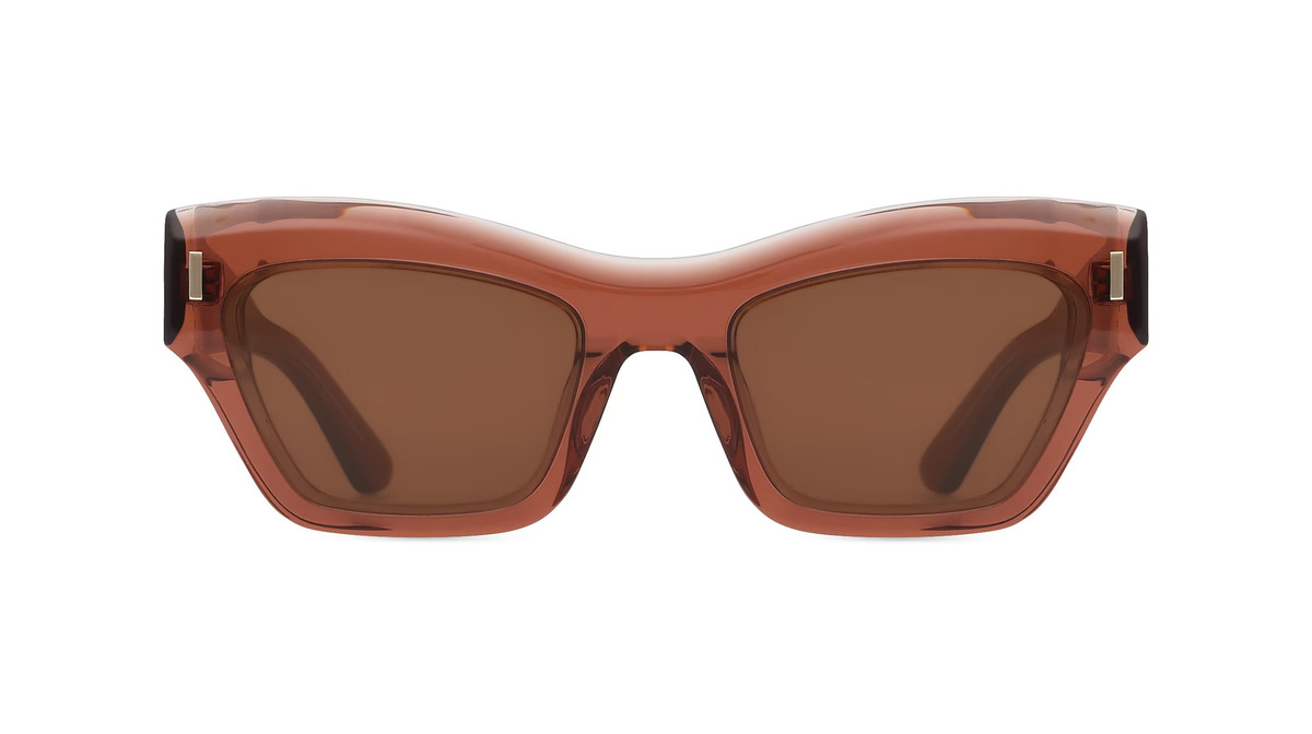 Calvin Klein CK23503S Sonnenbrille Butterfly, Vollrand, Kunststoff, braun, Unisex - Bild 1