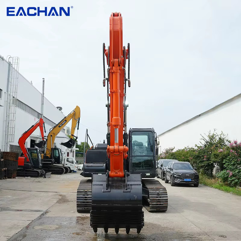 EACHAN Minibagger Euro 5 CE EPA Dieselbagger multifunktionaler hydraulischer Raupen-Kleinbagger in Orange - Bild 3