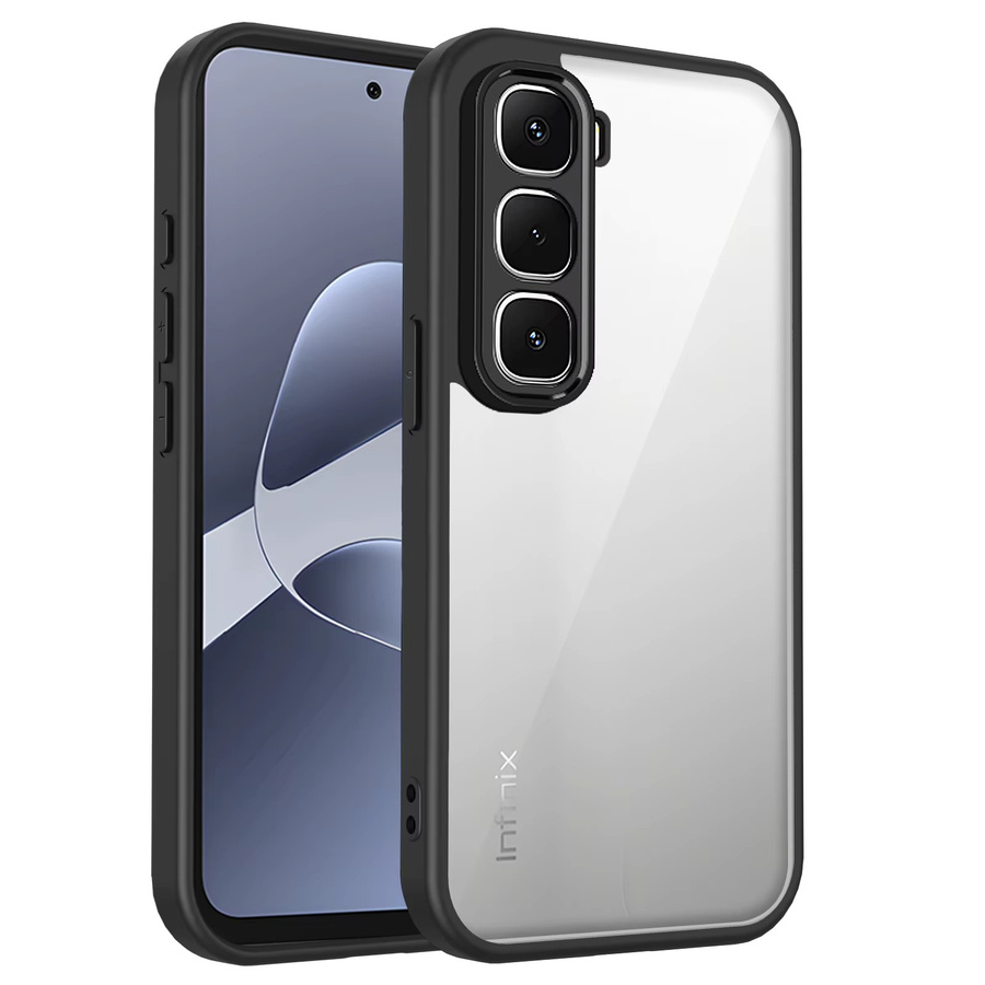 Transparente Silikon Schutzhülle für Infinix Hot 60i, Infinix Hot 60 und Infinix Hot 60 Pro mit matter Rückseite - Bild 2