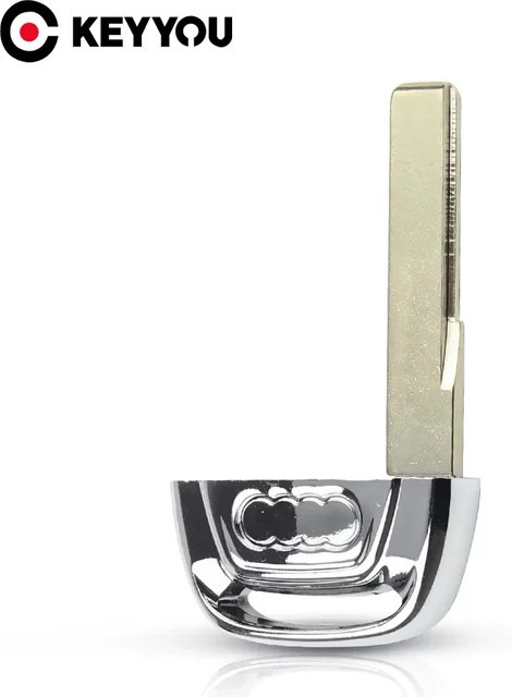 KEYYOU Ersatzgehäuse für Audi A4 A3 A5 A6 A8 Q5 Q7 Quattro Fernbedienung Schlüssel Shell Fob HU66 Silber - Bild 1