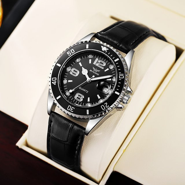 TVK Armbanduhr Quarz, Leder, Schwarz, Herren - Bild 1