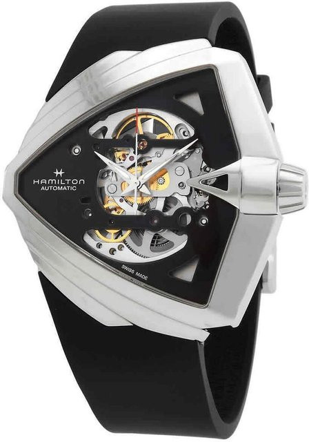 Hamilton Ventura XXL Armbanduhr, Automatik, Edelstahl, Kautschuk, Schwarz, Herren - Bild 1