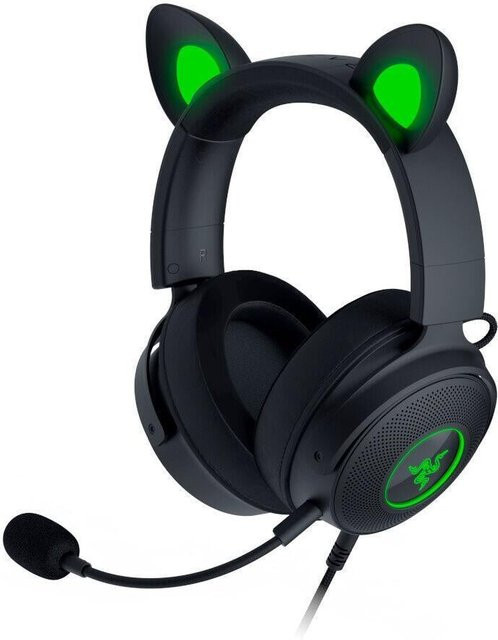Razer Kraken Kitty V2 Pro Gaming-Headset in Schwarz mit USB-A Anschluss und Over-Ear Design - Bild 1