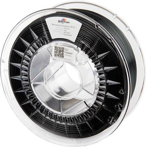 Spectrum Filaments PET-G Premium Filament 1.75mm 1000g Deep Black Schwarz - Bild 1