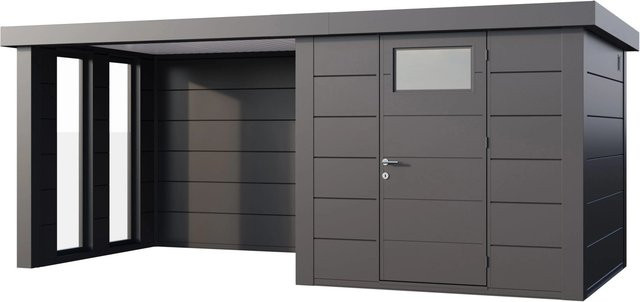 Telluria Gerätehaus Classico in Silberfarben B/H/T: 542 x 219 x 258 cm - Bild 1
