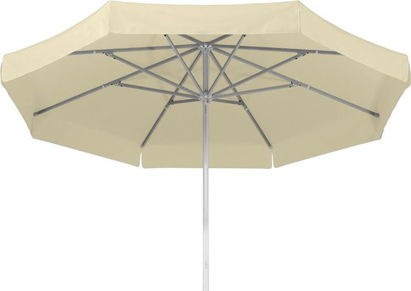 Schneider Marktschirm Jumbo beige Ø 400 cm mit Seilzugmechanik aus Aluminium und Polyester mit UPF 50+
