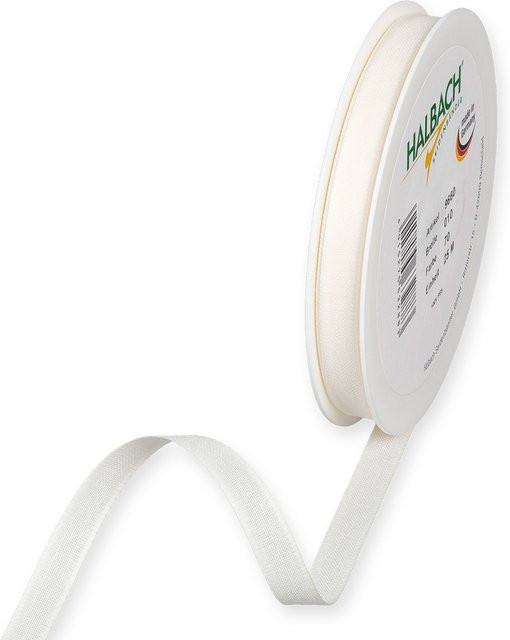 Halbach Dekoband in Baumwolloptik aus Polyester, Farbe: Creme/Beige, Breite: 10 mm, Länge: 7 m - Bild 1