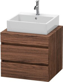 Duravit Waschtischunterschrank DuraStyle in Nussbaum Dunkelbraun mit 2 Schubladen, Breite: 60 cm, Tiefe: 54,8 cm, Höhe: 51,2 cm - Bild 1