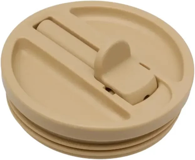 Isolierverschluss für Reisebecher von Qwetch in Beige - Bild 1