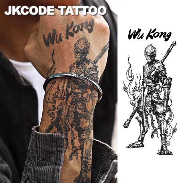 JKCODE TATTOO Kräutertattoo Wu Kong Graffiti-Design - Bild 1