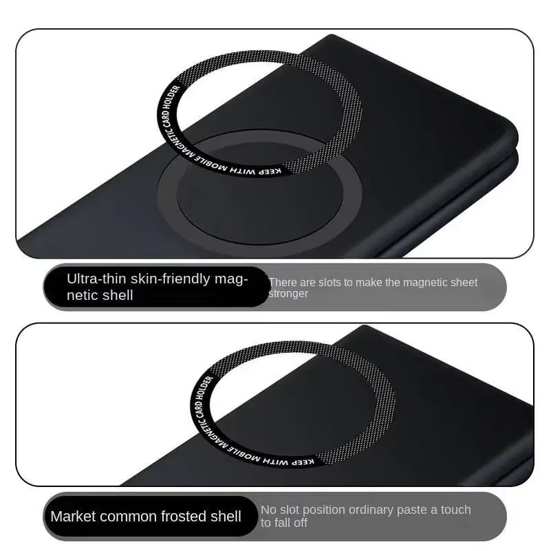 MagSafe Magnetische Hülle für VIVO X Fold 5 und X Fold3 Pro mit Scharnierschutz und transluzentem Design in Schwarz und Transparent - Bild 2