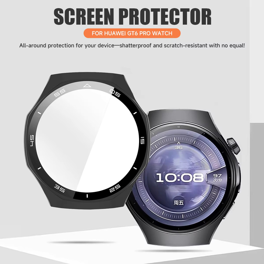 CAOWTAN Schutzhülle für Huawei Uhr GT 6 PRO 46mm, Kunststoff, Schwarz, Unisex - Bild 2