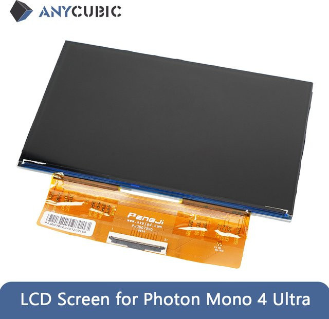Anycubic LCD-Bildschirm für Photon Mono 4 Ultra und Mono 4 3D-Drucker, Belichtungsschirm in Schwarz - Bild 1