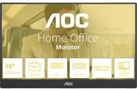 AOC 16T20E2 LED-Monitor mit 15,6 Zoll Full HD IPS Display in Schwarz mit HDMI, USB-C und DisplayPort - Bild 1