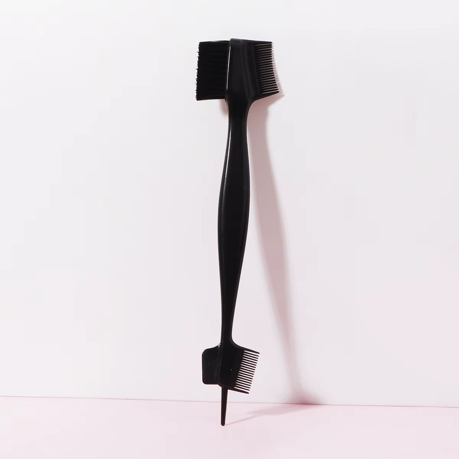 Doppelkopf-Kantenbürstenset, Drei-in-Eins-Frisierwerkzeug für Echthaarperücken, Unisex - Bild 2