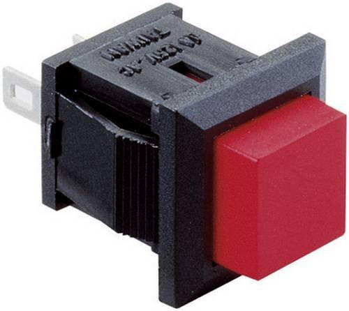 TRU COMPONENTS Drucktaster R18-27A-3 in Rot, 230 V/AC, 1A, 1 x Aus/(Ein) tastend - Bild 1