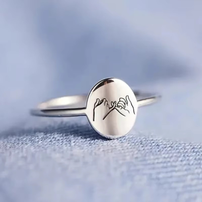 Huitan Ringe, Silber, Unisex - Bild 3