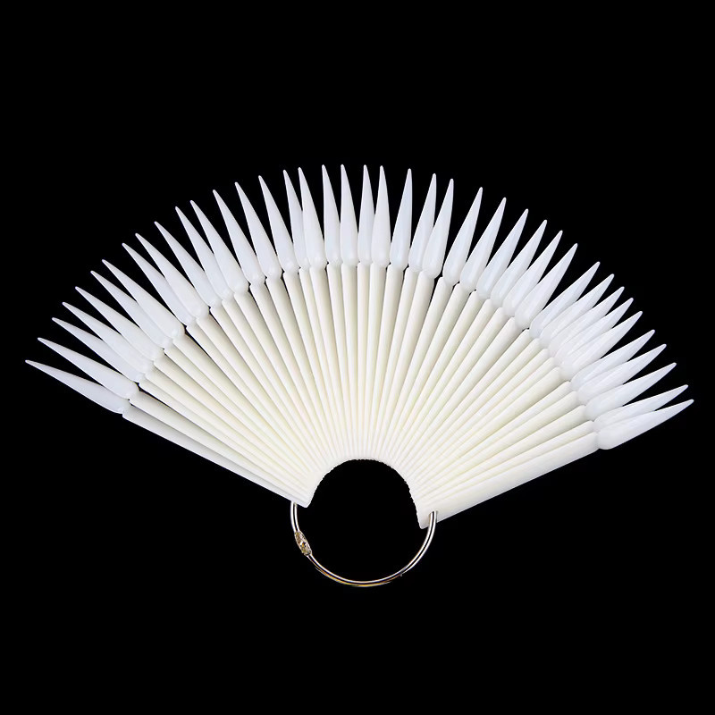CHUNSHU Falsche Nagel Tipps, Stiletto Form, 50 Stück, Clear, Unisex - Bild 1