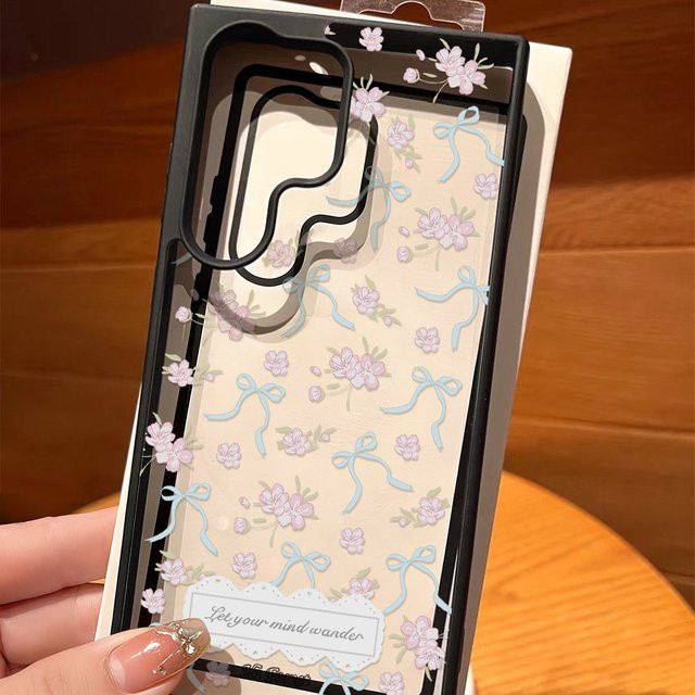 Matte und stoßfeste Blumen-Handyhülle für Samsung Galaxy S26 Ultra, S25, S24, S23 und A-Serie in Multicolour - Bild 1