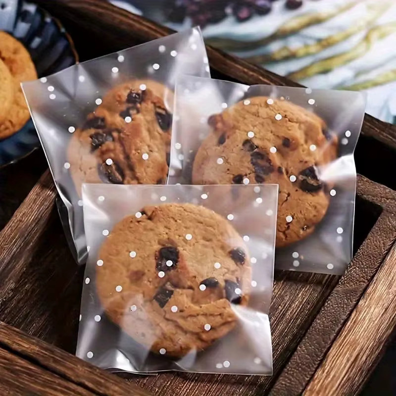 DUTRIEUX 100 Stück wiederverschließbare Zellophanbeutel aus transparentem Kunststoff für Süßigkeiten und Bäckereiwaren - Bild 2