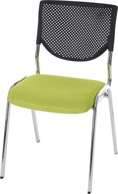 PROREGAL Besucherstuhl Konferenzstuhl in Grün mit Textilsitz, stapelbar, B/T/H: 83 x 49 x 58 cm - Bild 1