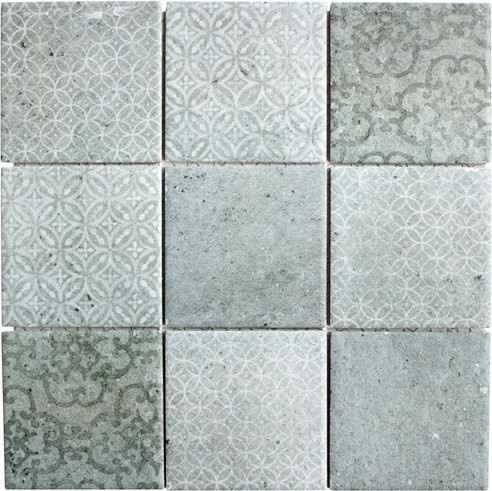 HuH Mosaikfliese Retro grau aus Keramik für Wand und Boden B/L: 29,8 x 29,8 cm - Bild 1
