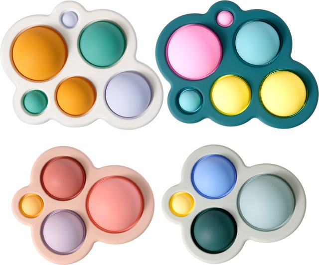 Mamaplan Baby Silikon Presse Spielzeug, Bunt / Mehrfarbig, 1-teiliges Set - Bild 1