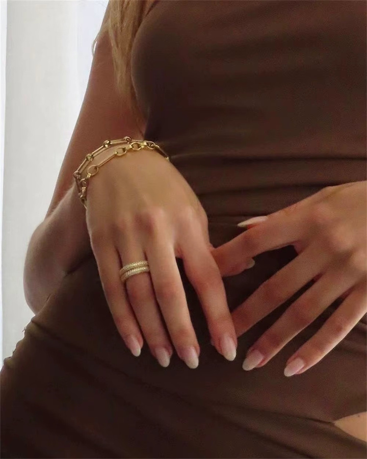 amofa Ring 750 Gold, Zirkonia, Diamant, Damen, Vintage - Bild 2