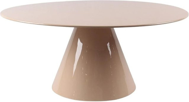 Vente-unique Couchtisch Dinega Design in Beige, quadratisch, Metall, Breite: 80 cm, Tiefe: 80 cm, Höhe: 36 cm - Bild 1