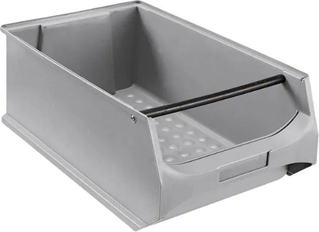 PROREGAL Sichtlagerbox 5.1 Grau mit Griffstange, H x B x T: 20 x 30 x 50 cm - Bild 1