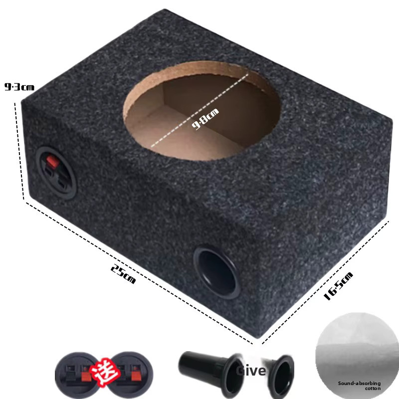 Cbirds Holz-Leergehäuse für Auto-Lautsprecher und Subwoofer in Schwarz - Bild 2