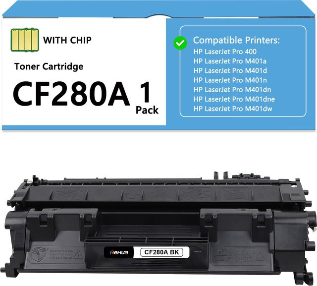 HP CF280A Tonerkartusche Schwarz kompatibel mit LaserJet Pro 400 M401a M401d M401n M401dn M401dne MFP M425dn M425dw - Bild 1