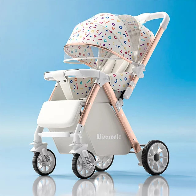 Leichter Kombi-Kinderwagen in Grau und Silber für Babys von 0 bis 3 Jahren mit umkehrbarer Sitzposition - Bild 1
