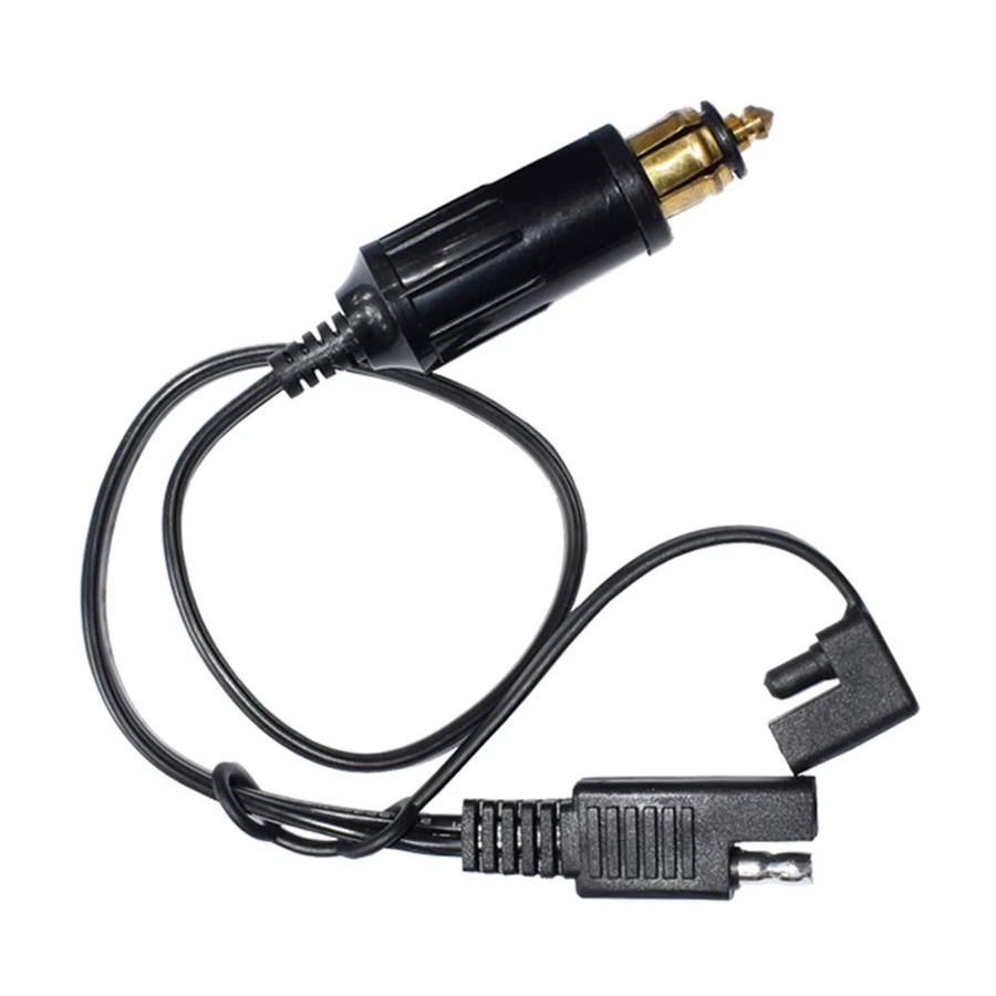 SAE Stecker Anschluss Kabel Ladegerät mit USB-A und USB-C in Schwarz für BMW Motorrad - Bild 2