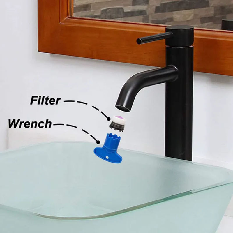 ACCHAMP Wasserhahn Belüfter Schlüssel Set, 4er Pack, Blau, Kompatibel mit M16,5, 18,5, 21,5 und 24mm Belüfter Entfernung Werkzeug - Bild 3