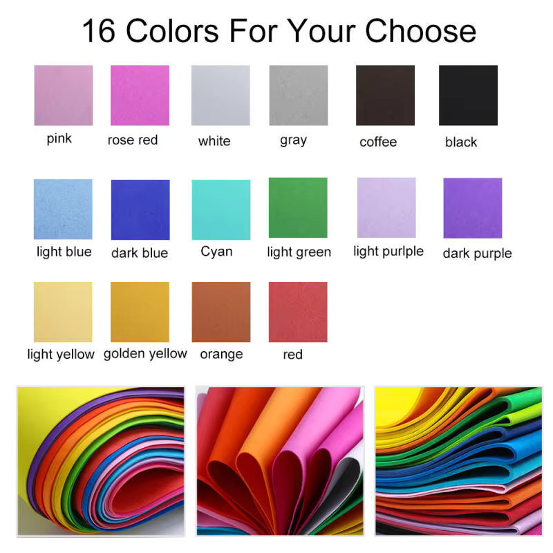 Bunte EVA-Schaumstoffbögen für Cosplay und Bastelprojekte, Farbe: Mehrfarbig und Rot, Dicke: 2 mm, B/H: 50 x 90 cm - Bild 3