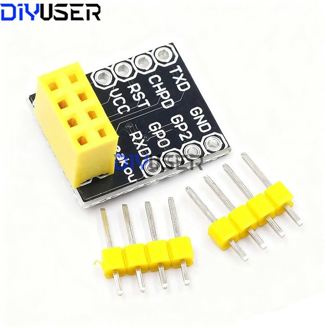DIYUSER ESP-01S ESP8266 WiFi-Modul mit USB-Adapterkabel und UART-Transceiver-Breakout-Board - Bild 1