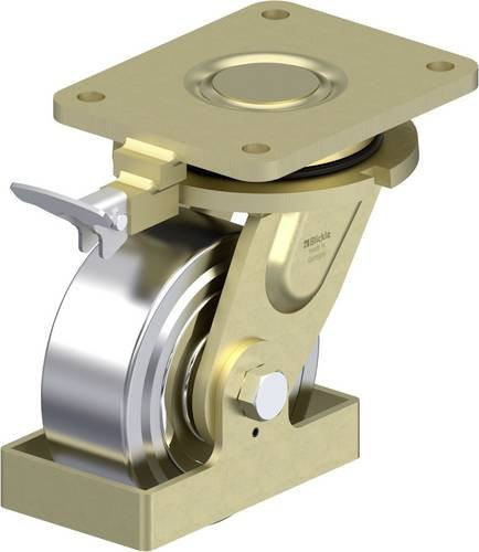 Blickle Schwerlast-Lenkrolle LS-SVS 150K-35-RI4-FS in Silber, Durchmesser: 150 mm, Tragfähigkeit: 3000 kg - Bild 1