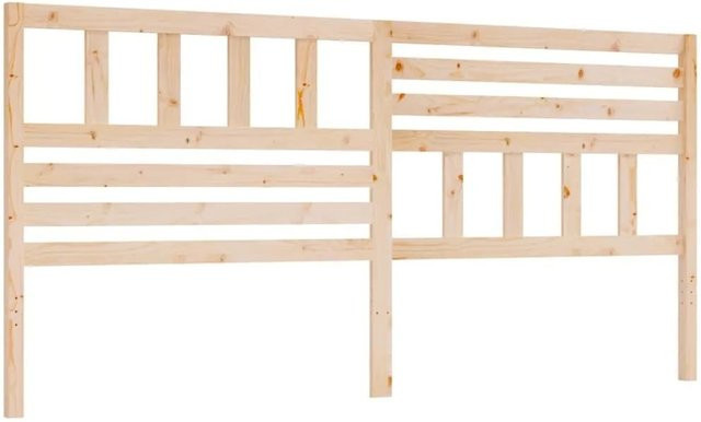 vidaXL Kopfteil aus Massivholz Kiefer in rustikalem Design, B/H/T: 186 x 100 x 4 cm - Bild 1
