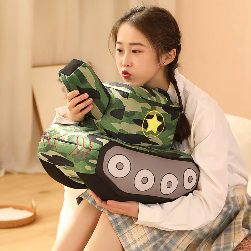 pangcangshu Tank Auto Plüsch Puppe, Fahrzeuge, Grün - Bild 2