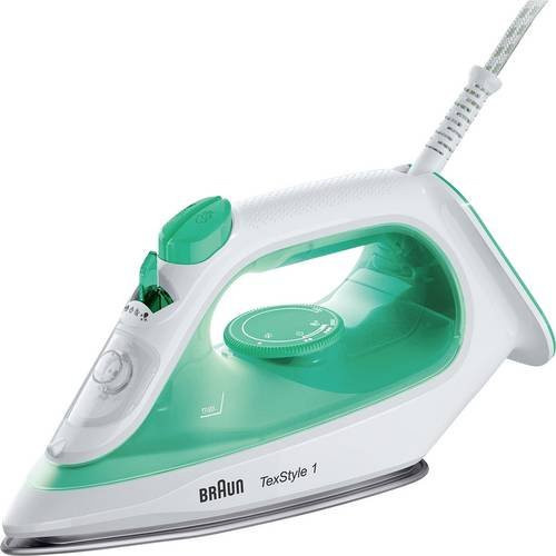 Braun SI104OGR TexStyle Dampfbügeleisen in Grün und Weiß mit 2000W - Bild 1