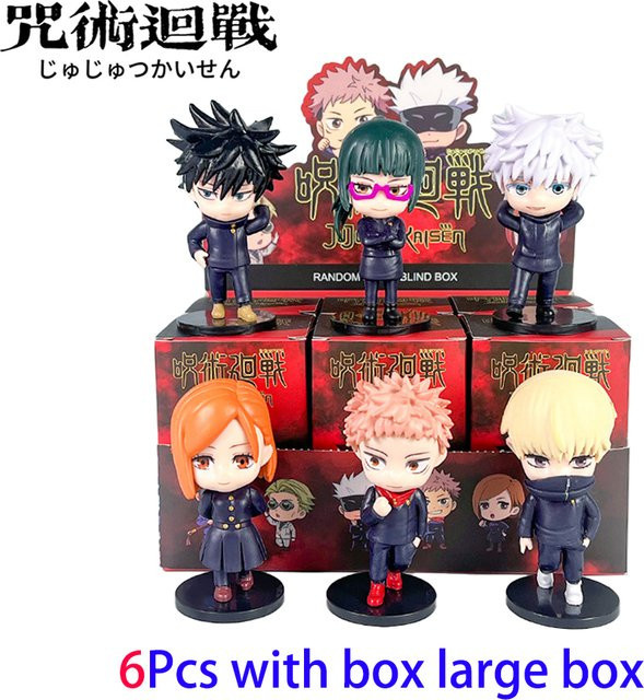 Bandai Jujutsu Kaisen Satoru Gojo Yuji Anime-Figur Blind Box, 6-teiliges Set - Bild 1