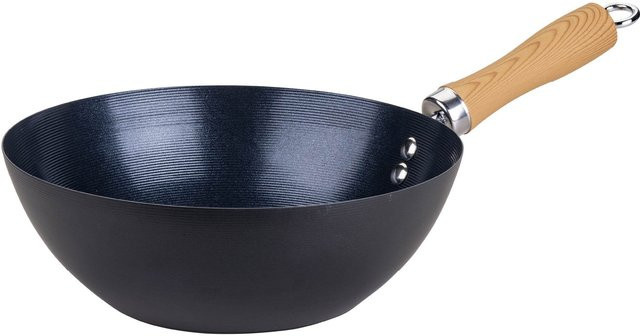 Fackelmann Wokpfanne Soft Collection aus Keramik in Schwarz und Braun mit Antihaftbeschichtung, Durchmesser: 26 cm - Bild 1