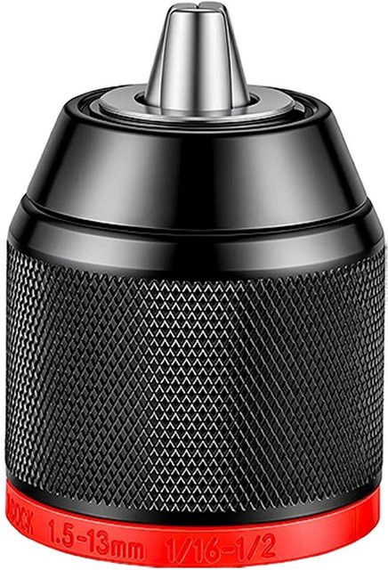 Binchi Selbstverriegelndes Ratschenbohrfutter aus Metall in Schwarz für elektrische Schlagbohrer, Spannbereich 2-13mm (0.8-10mm) - Bild 1