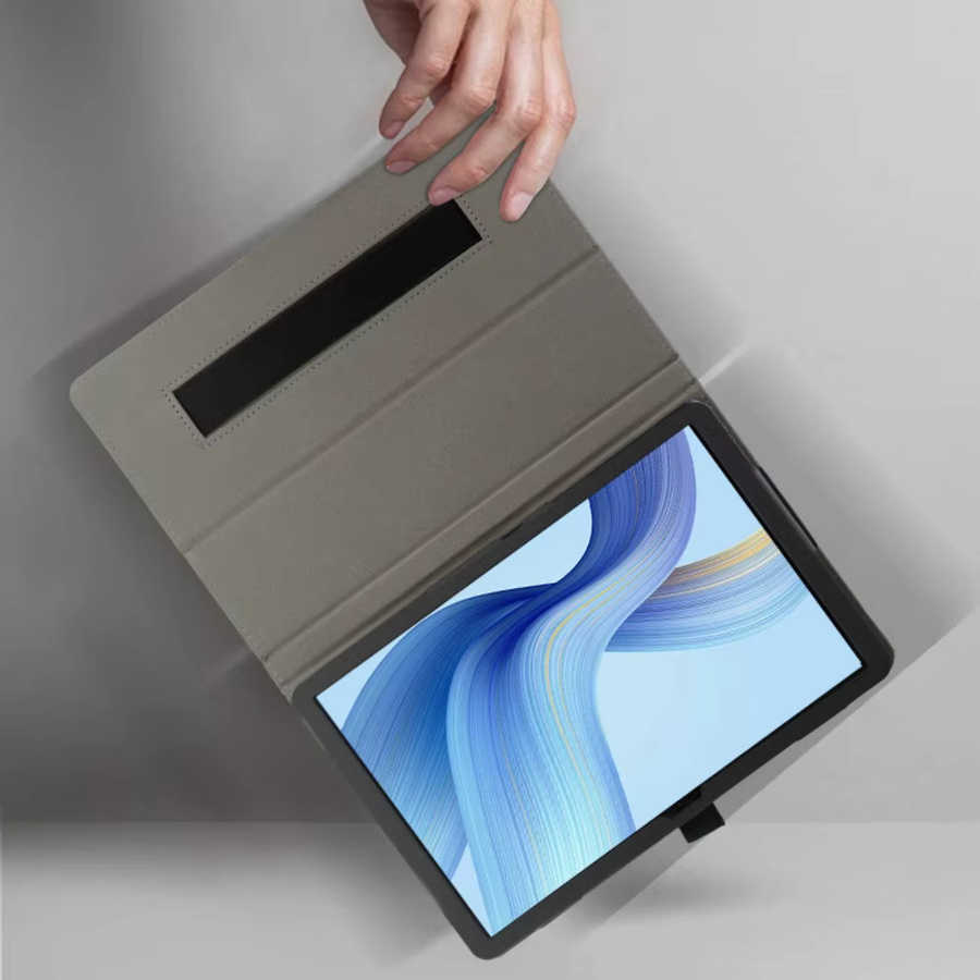 Schutzhülle für ALLDOCUBE IPlay 70 Max Pro 13 Zoll in Schwarz mit klappbarem Ständer, Stifthalter und Handschlaufe aus Premium-PU - Bild 6