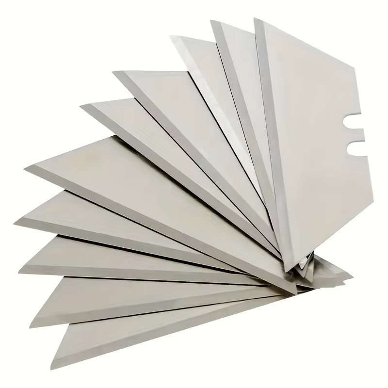 10-teiliges Trapezschneidmesser Set aus Metall in Silber mit austauschbaren Allzweckklingen für DIY-Anwendungen - Bild 2