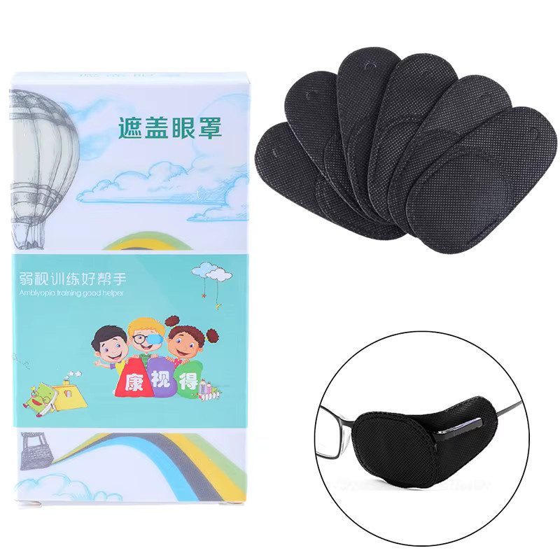 KuZHEN Augenklappen aus Vlies, 6 Stück, Schwarz, Unisex - Bild 5