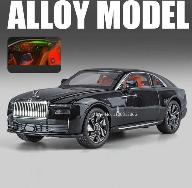 Linyi toy car Rolls Royce Cullinan Spectre, Spielzeugmodell, 1:24, mit Licht und Ton, ab 14 Jahren - Bild 1
