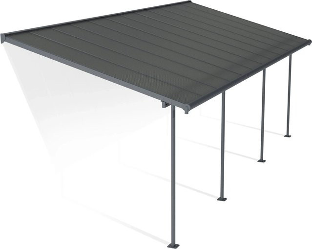 Canopia Terrassenüberdachung Capri in Anthrazit Grau mit Polycarbonat-Dach, B: 730 cm, T: 300 cm - Bild 1