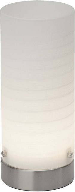 Brilliant Daisy LED Tischleuchte in Weiß und Silber mit integriertem 4.5W Leuchtmittel und Schnurzwischenschalter - Bild 1